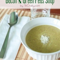Bacon and Green Peas Soup Recipe #souprecipe #baconrecipe #greanpeassoup