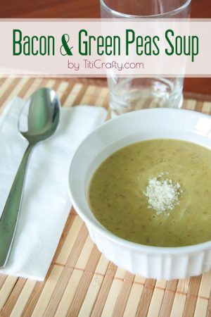Bacon and Green Peas Soup Recipe #souprecipe #baconrecipe #greanpeassoup