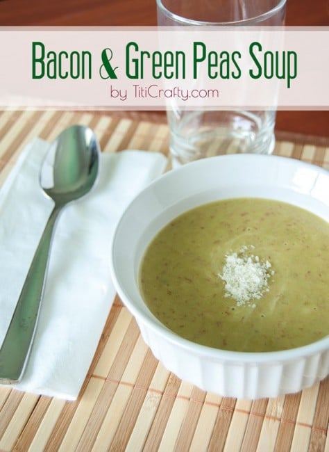 Bacon and Green Peas Soup Recipe 
