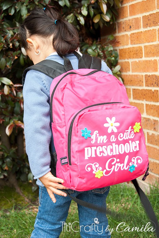 Cute Preschooler Heat Transfer Vinyl Backpack The Crafting Nook