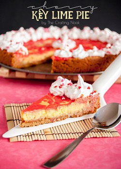 Cherry Key Lime Pie #recipe #keylimepie #keylimepierecipe