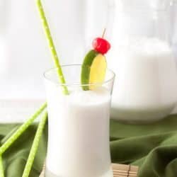 Fresh Coconut Limeade Recipe #coconutlimeade #limeaderecipe #freshcoconutrecipe