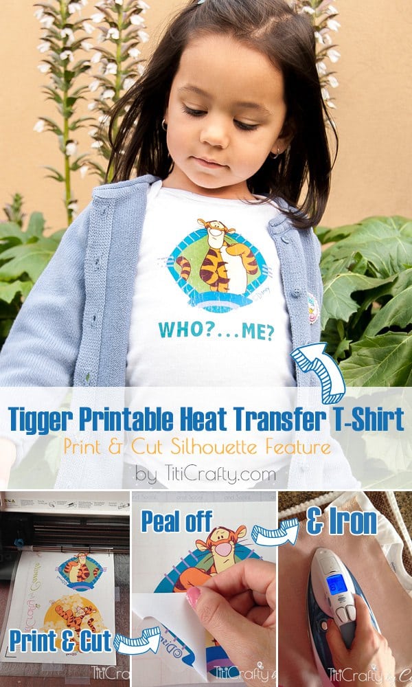 Tigger Printable Heat Transfer T-Shirt