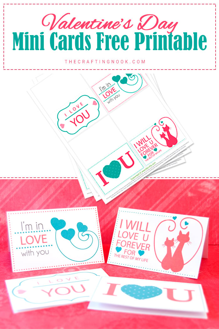 Mini Valentine’s Day Cards (Free Printable)