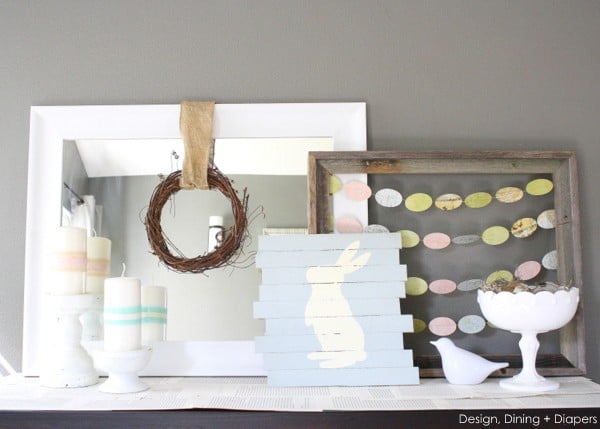 Pastel Easter Vignette by Design, Dining + Diapers