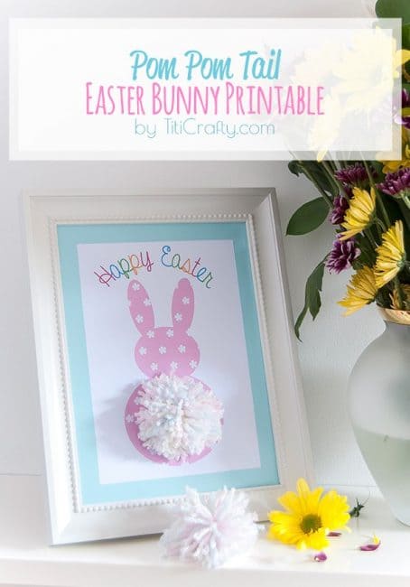 Pom Pom Tail Easter Bunny Printable 