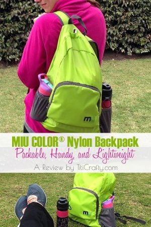 MIU COLOR® Nylon Backpack Packable, Handy, and Lightweight. #productreview #miucolor #miucolorbackpack