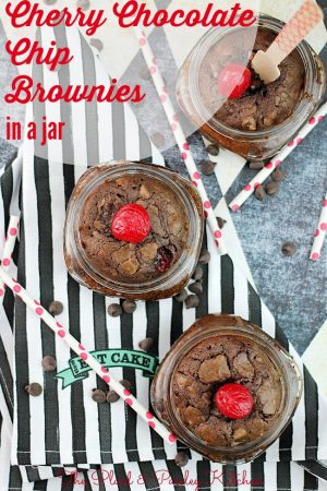 Cherry Chocolate Chip Brownies ~ The Plaid & Paisley Kitchen ~ www.pandpkitchen.com