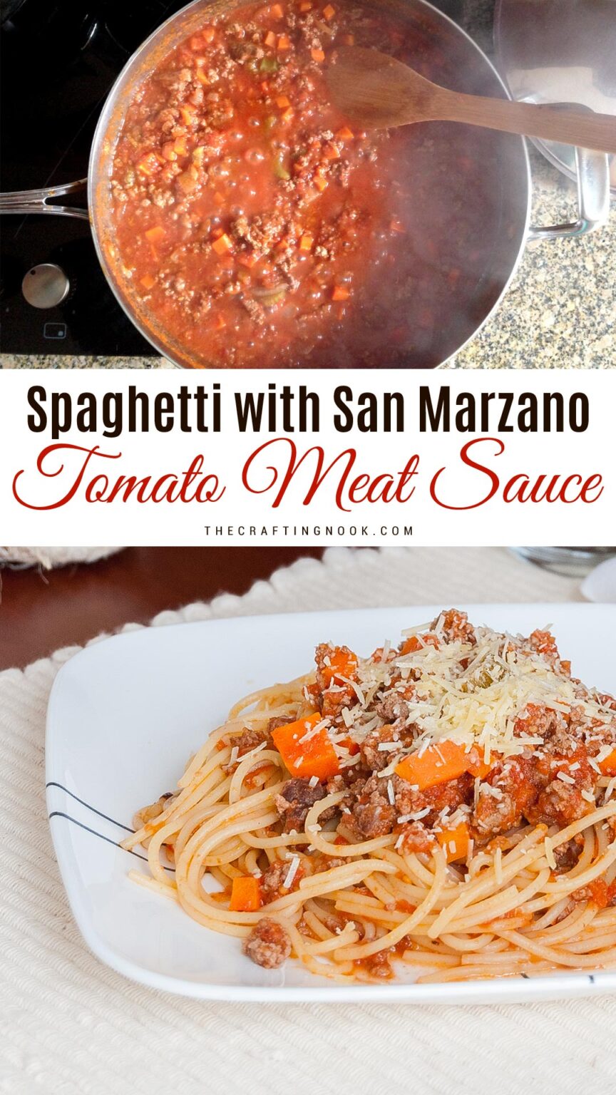 San Marzano Tomatoes Sauce Pasta with Meat The Crafting Nook