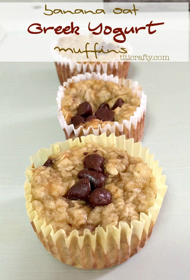 Banana Oat Greek Yogurt Muffins {from Contributor Jamie} The Crafting