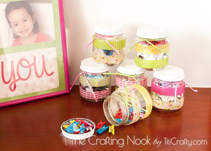 Washi Tape Recycled Jars The Crafting Nook