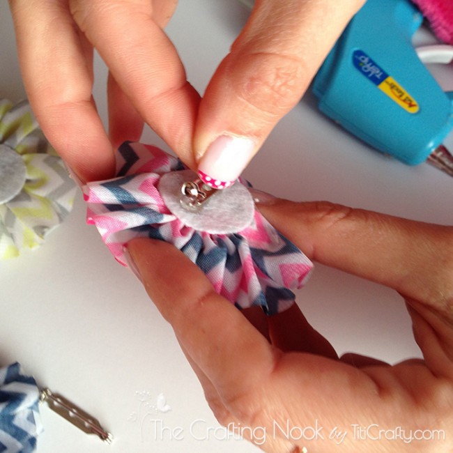 attaching clips to decorations