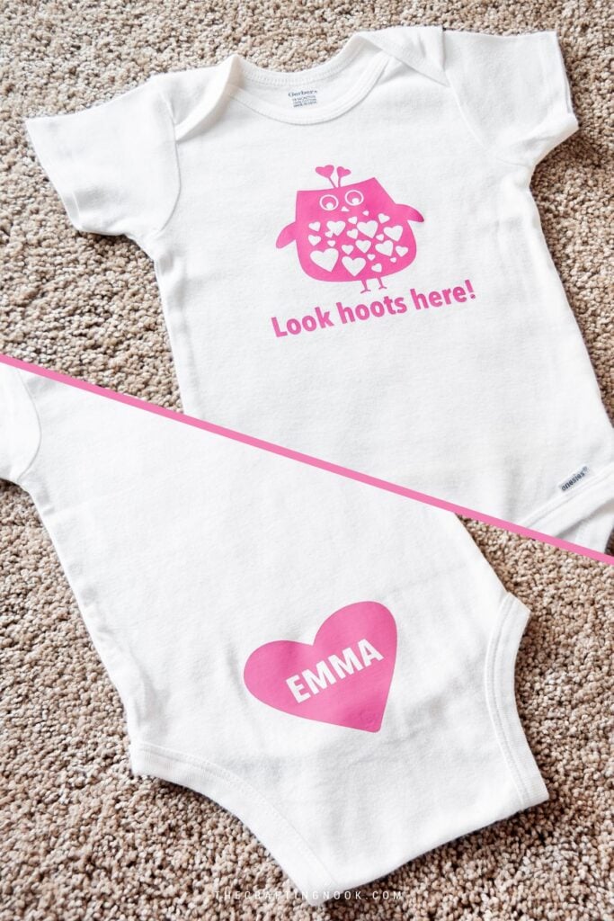 DIY Custom Baby Onesie with Heat Transfer Vinyl Cover Image