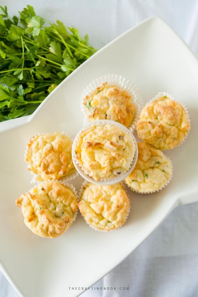 Overhead view of the Cheesy Mashed Potato Cups Recipe Cover image