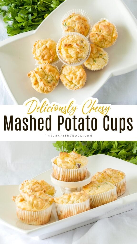 Cheesy Mashed Potato Cups - The Crafting Nook