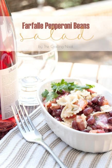 Delicious Farfalle Pepperoni Beans Salad 