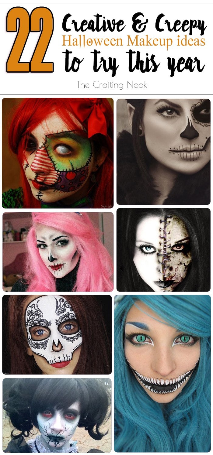 Awesome collecti22 Creative and Creepy Halloween Makeup Looks Ideas to try this Year! #Halloweenmakeup #Hallweenfacepainting #halloweenconstumeson of 22 Creative and Creepy Halloween Makeup Looks Ideas to try this Year! #Halloweenmakeup #Hallweenfacepainting #halloweenconstumes