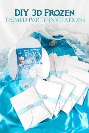 Gorgeous DIY 3d Frozen Themed Party Invitations