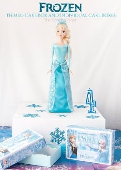 Creative Frozen Themed Cake Box and Individual Cake Boxes