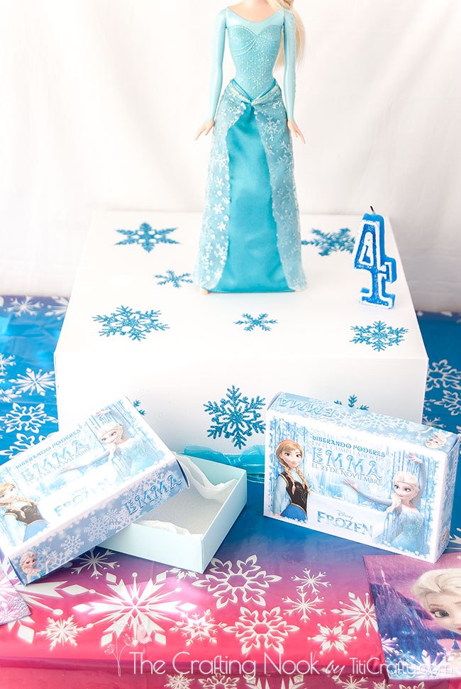 Frozen Themed Cake Box and Individual Cake Boxes | The Crafting Nook by ...