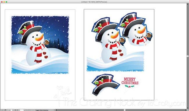 ScreenShot of Snowman Christmas design
