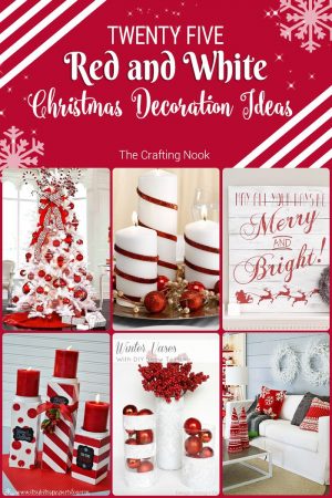 Collection of 25 Red and White Christmas Decoration Ideas