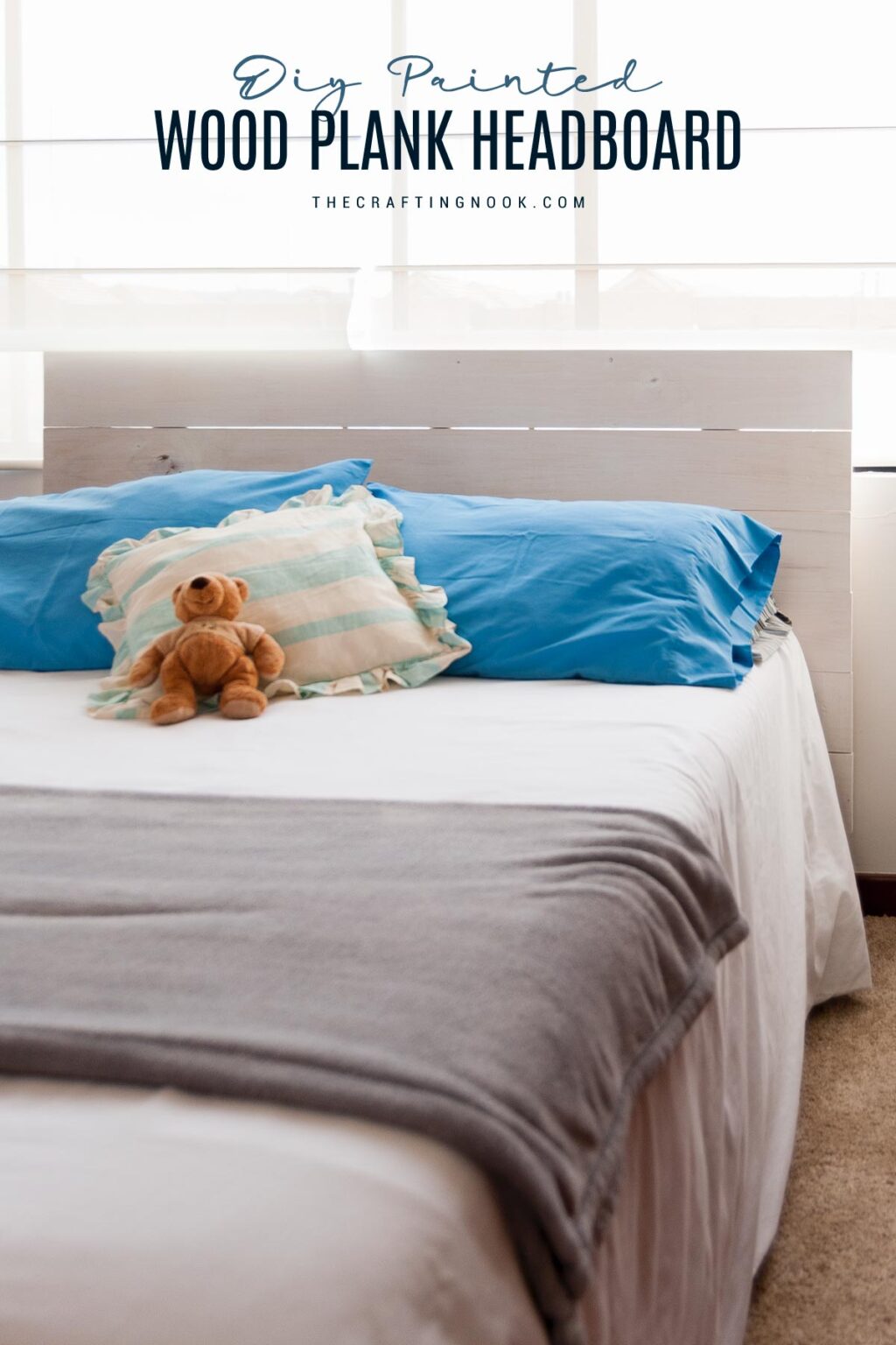 DIY Wood Plank Headboard The Crafting Nook