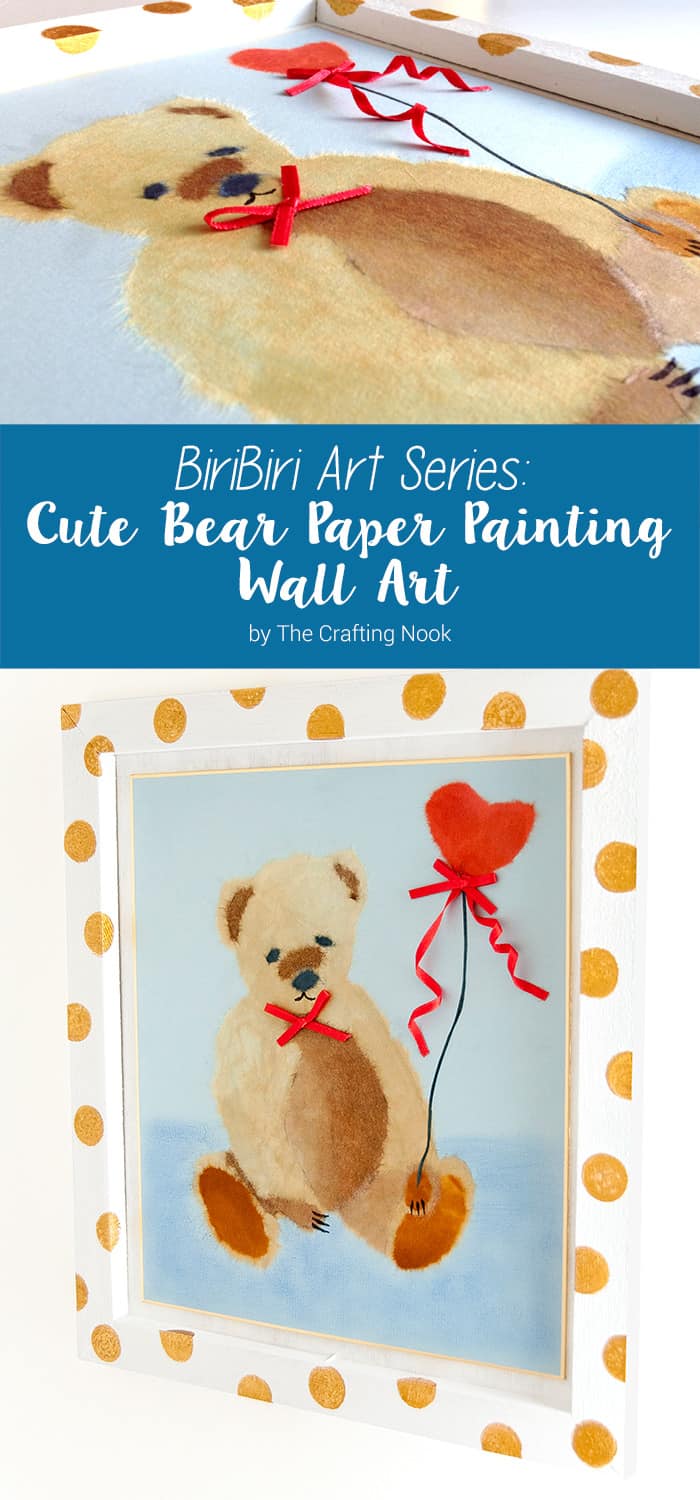 BiriBiri is a new art style from Japan and it consists of cutting and pasting colorful Japanese washi to create images that look like paintings How cool! Check out this BiriBiri Art Series: Cute Bear Paper Painting Wall Art. BiriBiri Art Series: Cute Bear Paper Painting Wall Art