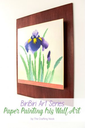 Lovely BiriBiri Art Series: Paper Painting Iris Wall Art