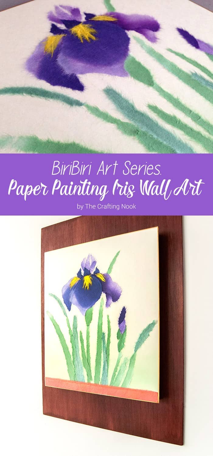 I'm loving this project. It's relaxing and how cool is paper painting? BiriBiri Art Series: Paper Painting Iris Wall Art BiriBiri Art Series: Paper Painting Iris Wall Art
