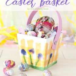 Cute Washi Painted Easter Basket