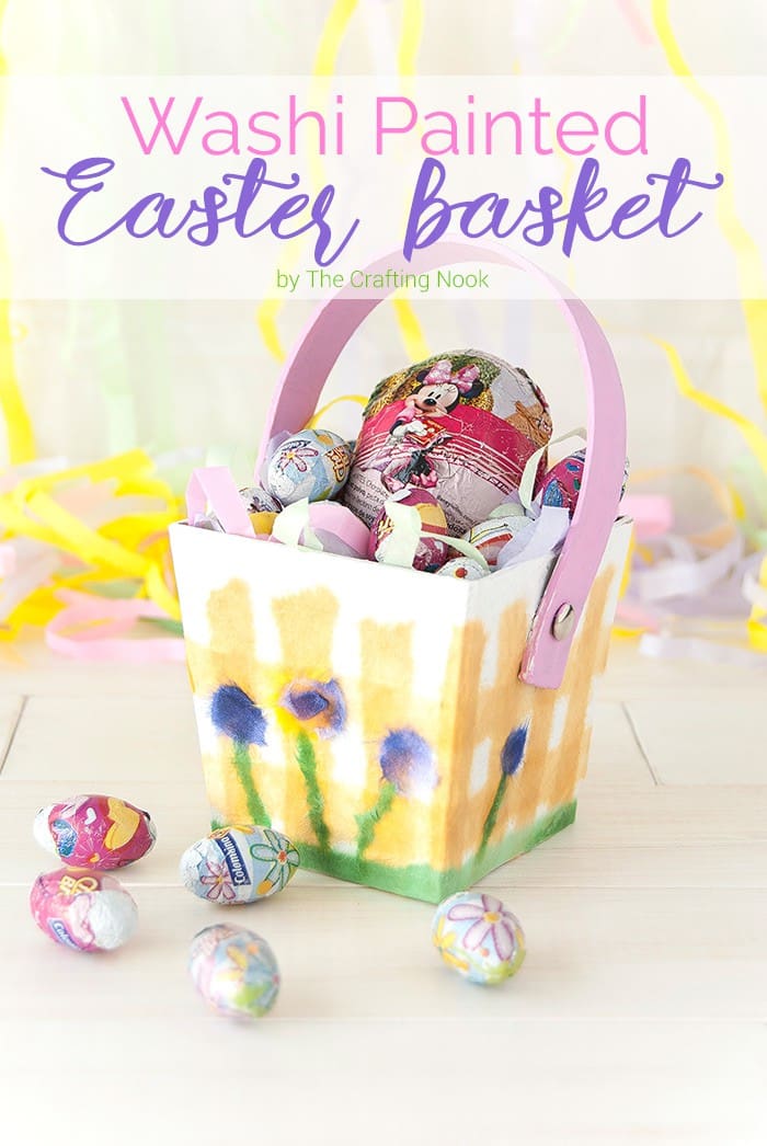 Cute Washi Painted Easter Basket