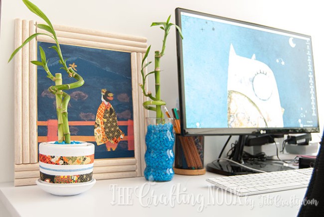 DIY-Japanese-Washi-Clay-Pot-Desk