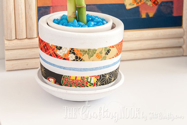 DIY-Japanese-Washi-Clay-Pot-close