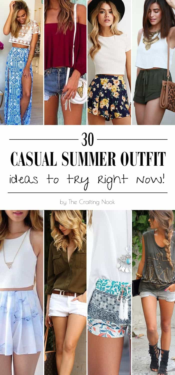 30 Casual Summer Outfit Ideas The Crafting Nook by Titicrafty