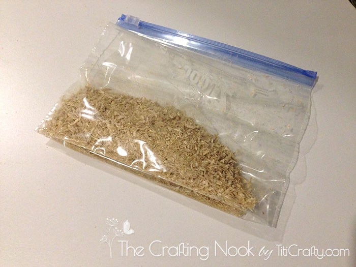  sawdust in ziplock