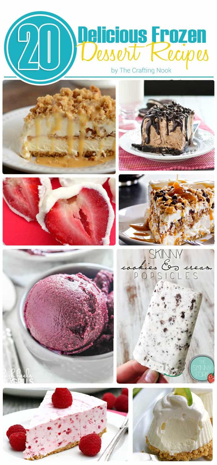 20 Delicious Frozen Dessert Recipes The Crafting Nook