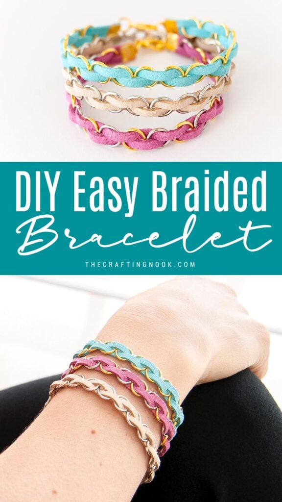 Easy Leather Cord Bracelet DIY - The Crafting Nook