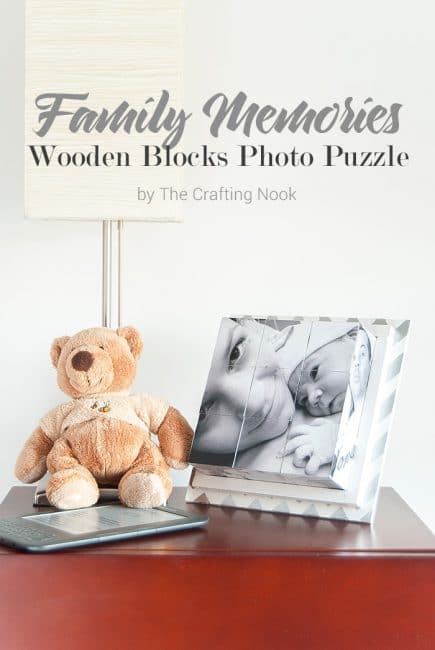 Cute Family Memories Wooden Blocks Photo Puzzle