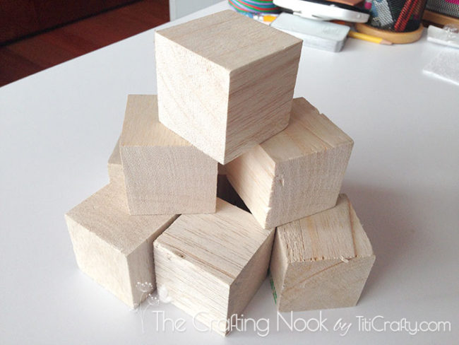 view of wooden cubes
