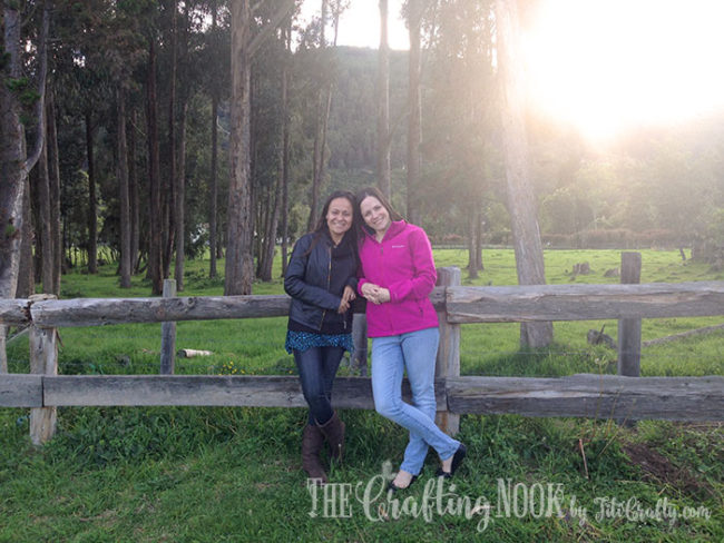 me and my friend in the colombian forest