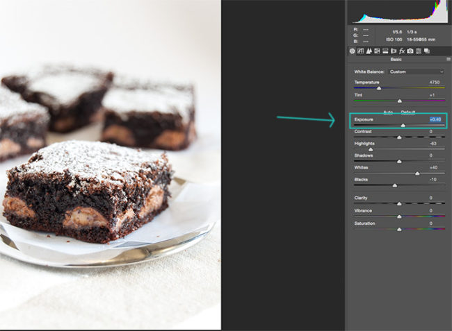 screen shot of Adjust Exposure