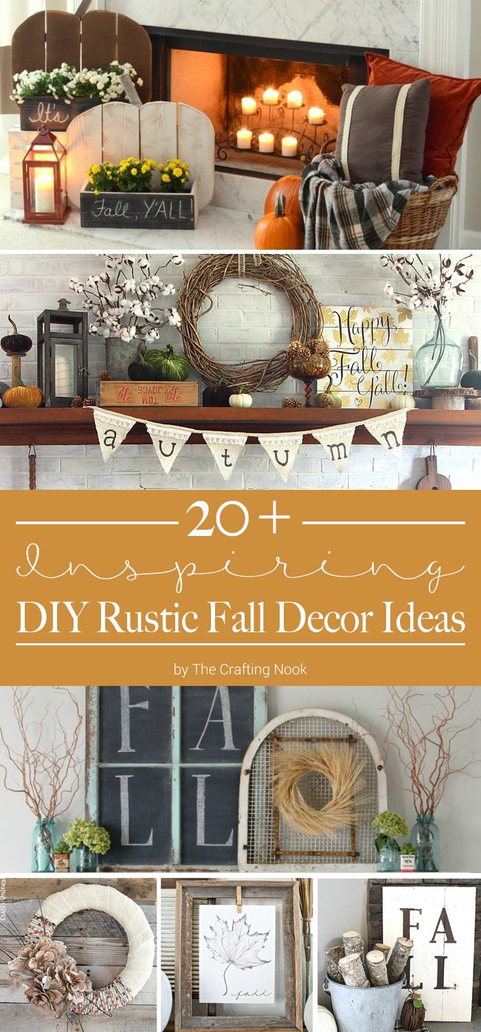 20 Inspiring DIY  Rustic  Fall Decor  Ideas The Crafting 