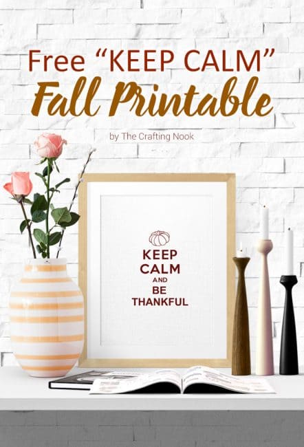 Free Keep Calm Fall Printable