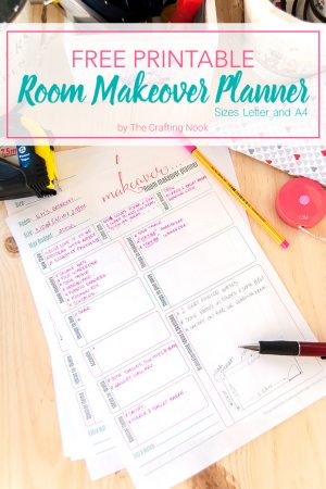 Helpful Free Room Makeover Planner Printable