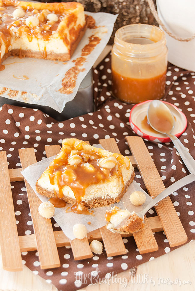 Delicious Saltes caramel Macadamia nuts Cheesecake