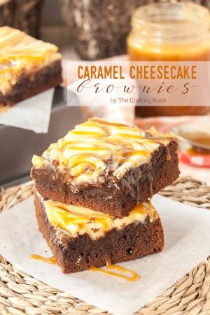 Delicious Salted Caramel Cheesecake Brownies
