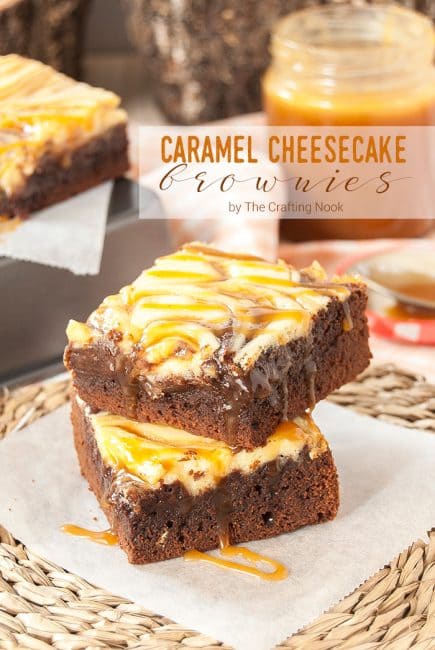 Delicious Salted Caramel Cheesecake Brownies