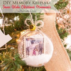 DIY Memory Keepsake Snow Globe Christmas Ornaments Cute DIY Memory Keepsake Snow Globe Christmas Ornaments