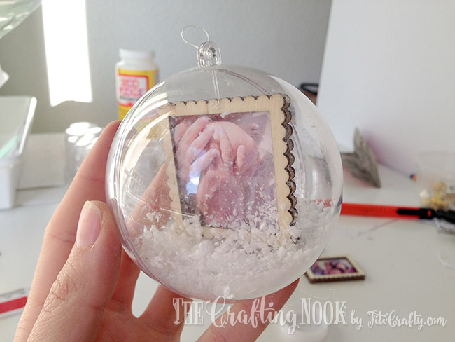 one Snow Globe Christmas Ornaments ready